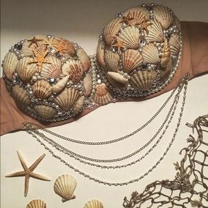 Mermaid Halloween/Cosplay Costume TOP ONLY